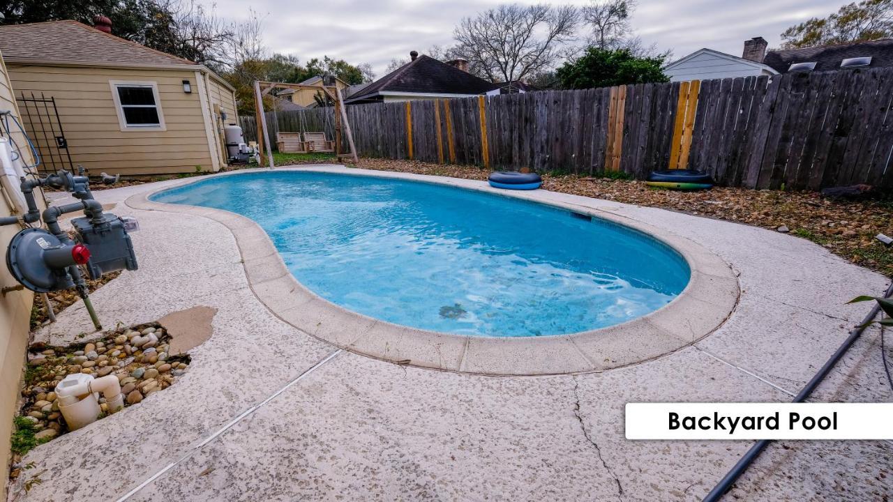 ヒューストン Pool House, 20 Minutes From Dt 4Bdr For 10 Guests - Winklemanヴィラ エクステリア 写真