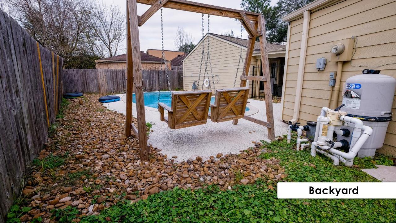 ヒューストン Pool House, 20 Minutes From Dt 4Bdr For 10 Guests - Winklemanヴィラ エクステリア 写真