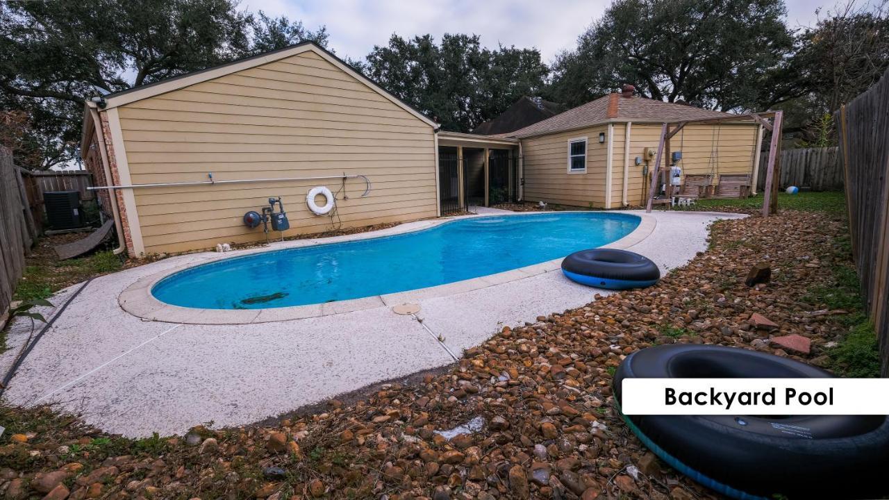 ヒューストン Pool House, 20 Minutes From Dt 4Bdr For 10 Guests - Winklemanヴィラ エクステリア 写真