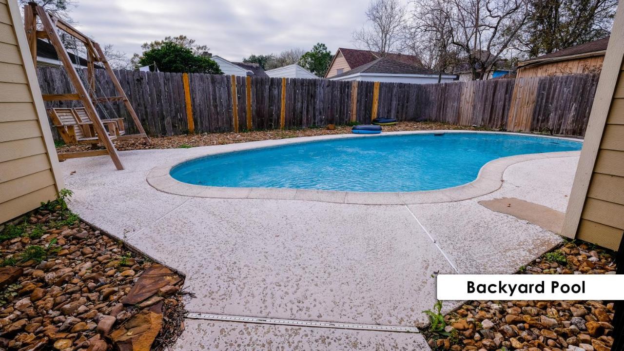 ヒューストン Pool House, 20 Minutes From Dt 4Bdr For 10 Guests - Winklemanヴィラ エクステリア 写真